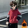 Chamarra forrada de polar para niños, rompevientos para niños, nuevo estilo otoño/invierno 2026, engrosada de doble cara para bebés niños