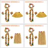 Festa Kaifeng Nova Saia de Grama Havaiana Guarnição 5 Peças Terno Festa de Bola Decoração 30CM40CM60CM80