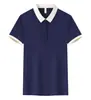Polo de manga corta destacado, versátil, cómodo, elegante, unisex, con logo estampado y bordado de ropa de trabajo para grupos