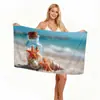 Toalla de Playa Personalizada con Patrón Impreso Digitalmente Microfibra Absorbente Toalla Deportiva Regalo Toalla Personalizada