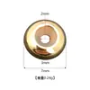 Cuentas de cobre electrochapado para manualidades, cuentas sueltas para abalorios, cuentas planas de ábaco, accesorios para joyería, anillo de goma incorporado ajustable, cuentas de posicionamiento