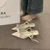 Zapatos de Noche Satinados de Moda 2026 Estilo Suave con Lazo, Sandalias Exquisitas de Punta Cerrada, Zapatos de Tacón Alto Individuales para Mujer