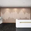 Papel de parede de fundo com grade de imitação de madeira estilo chinês salão de beleza parede de yoga medicina tradicional chinesa massagem acupuntura limpeza de ouvido centro de saúde papel de parede