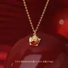Brincos Originais de Prata Pura S999 Embelezados, Pulseira de Luxo Leve Estilo Chinês Peixe Koi e Flor de Moeda de Cobre, Corrente para Clavícula, Atacado