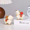 Nuevo Adorno de los Tres Corderos de la Suerte - Decoración Creativa del Año del Cordero del Zodiaco para Escritorio de Oficina y Sala de Estar - Pequeño Regalo Festivo