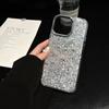 Funda de Teléfono Móvil con Perlas y Corazones Tridimensionales Adecuada para Apple 15 Secuencias de Goteo de Pegamento 16promax Anillo Avanzado Galvanizado para Lente