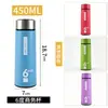 Taza de Vidrio de Borosilicato Alto, Taza Promocional Portátil Resistente al Calor, Múltiples Opciones de Color, Vaso de Vidrio para Agua, Vaso de Vidrio de Plástico, Taza de Desayuno
