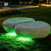 Taburete de Piedra UHPC Taburete de Cemento Translúcido GRC Luminiscente Celebridad de Internet Banco de Paisaje para Ocio Partes Prefabricadas Personalización