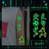 Reunión Deportiva Tatuajes Luminosos Pegatinas Partido de Rugby Fútbol Niños y Estudiantes Pegatinas Fluorescentes Brazo Impermeable Sudor Larga Duración