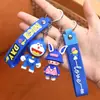 Astronauta chaveiro bonito menina coração Cartoon Doll criativo flexível cola spaceman homens e mulheres casal saco pingente
