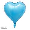 Em estoque 18 polegadas estrela de cinco pontas balão de alumínio amor balão quadrado redondo festa casamento aniversário balão