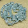 Pulsera de Piedra Cruda de Grava de Ágata Cristalina Desmagnetizada con Cuentas de Piedra Asimétrica Perforada Accesorios de Joyería DIY 5-8mm
