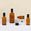 Frasco de esferas de massagem marrom de 30ml frasco de óleo de esfera marrom frasco de esferas de massagem marrom frasco de esferas de 5-100ml