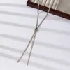 Diseño de Cadena de Hueso de Serpiente de Moda Ins Apilada de Doble Capa Ajustable Extraíble, Accesorios de Gama Alta Exquisitos, Modernos y Versátiles