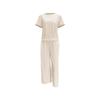 Conjunto Calças Largas Verão Novo Feminino Transfronteiriço Comércio Exterior Emagrecimento Casual Elegante Saia Duas Peças Tendência