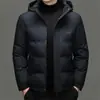 Yingao nueva chaqueta de algodón con capucha para hombre invierno engrosada cálida casual de negocios estilo de mediana edad abrigo de algodón para papá
