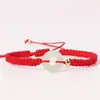 Pulseira de Casal Fivela da Paz Pulseira Simples de Corda Vermelha Trançada para Namorada e Melhor Amiga Pulseira Ping an Tendência Nacional Fabricante Atacado