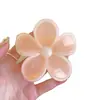 Dulce Horquilla de Color Gelatina de Flor de Cinco Pétalos para Mujer Nueva Horquilla Plumeria Transfronteriza Pinza de Tiburón Accesorio para el Cabello