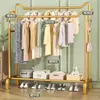 Perchero de pie para dormitorio, uso doméstico, perchero simple, tendedero para balcón interior, móvil