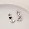 Nuevo Colgante de Aleación Galvanizado Pequeño Fresco Luna Tulipán Cruz DIY Accesorios de Joyería Pulsera Collar W