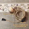 Luminária pendente de arte em bambu trançado, lâmpada para sala de chá, atmosfera Zen, lâmpada de raiz de cipreste, galhos de árvore, arte em rattan retrô DIY, lâmpada pendente decorativa
