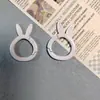 Hebilla de resorte de conejo de aleación de color liso con pintura, anillo de resorte abierto, llavero, accesorios de joyería DIY
