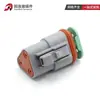 Dt06-3S Conector Automotivo Te Padrão 2 Furos Macho e Fêmea Plug de Acoplamento Plug de Bainha para Chicote Elétrico Tipo Plug Reto