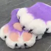 Garras de Animal de Fursuit Felpa Terminada Piel Terminada Disfraz de Animal Colorido Garras
