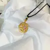 Loja de ouro com pingente de anjo bebê de ouro antigo, pingente de amor com diamante, fecho seguro, pingente de colar feminino longo que não desbota