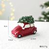 Nuchi Decoración Navideña Transfronteriza Mini Árbol de Navidad de Resina Buzón Iglú Adornos de Escritorio Decoración Regalo de Navidad