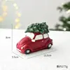 Decoración Navideña Transfronteriza Resina Mini Árbol de Navidad Buzón Casa de Nieve Adornos de Escritorio Escena Navideña Decoración Regalo de Navidad