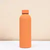 Botella de Acero Inoxidable 304 de Cuello Recto y Boca Pequeña Estilo Americano Transfronteriza Botella de Agua Deportiva al Vacío Termo para Coche Montado en Exteriores Botella de Agua Venta al por Mayor