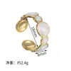 Tiktok popular estilo ins diseño de nicho lujo ligero anillo versátil acero inoxidable moda personalidad anillo abierto versátil