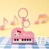 Llavero creativo de violonchelo en colores macaron, pequeño colgante para bolsos de niñas, accesorios culturales y creativos, pequeños artículos para regalo