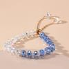 Una pulsera de moda super flash de cristal azul estilo coreano simple de alto sentido para damas