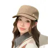 Gorra de equitación retro de moda estilo coreano y japonés para mujer, nuevo producto de otoño e invierno, simple y versátil, gorra plana artística tipo 'newsboy'