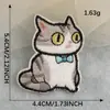 Etiqueta de bordado de computador original, gato de desenho animado, adesivo de bordado de pelúcia, faça você mesmo, casaco, chapéus, acessórios de vestuário, adesivo de pano de remendo