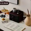 Mesa de noche retro de ratán con cajón de almacenamiento, escritorio tipo cajón, organizador multifuncional, armario de almacenamiento con cajones para dormitorio