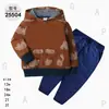 Comercio Exterior Ropa Infantil Primavera y Otoño Conjunto Infantil de Dos Piezas Material Sudadera Sudadera con Capucha Ropa Infantil para Bebés Ropa de Salida [Al por Mayor]