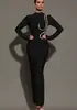 Nova corrente de strass de vidro Amazon comércio exterior vestido bandage sexy roupa de noite bandagedresses