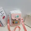 Bolsa Transparente de Pelúcia Capivara Estilo Japonês, Fresca e Moderna, para Viagens ao Ar Livre, Bolsa Leve para Celular, Ita Bag