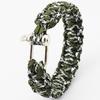 Pulseira de Paracord Salva-Vidas para Uso Externo Multifuncional Camping Paracord de Sete Fios Corda Trançada de Nylon Mosquetão Pulseira de Sobrevivência