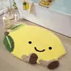 Tapete de chão absorvente e antiderrapante para banheiro, com flocado, da Temu Amazon, tapete felpudo para vaso sanitário e banheiro, uso doméstico