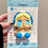 Lindo Dibujo Animado de Bebé Llorando de Silicona Adecuado para Soporte Magnético Magsafe con Fuerte Adsorción y Airbag Retráctil para Escritorio para Mujeres