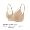Sutiã de Renda Francesa com Bojo Triângulo para Mulheres Fino Push-up Seios Pequenos Lingerie Sexy Liquidação Fora de Época