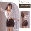 Yimu uniforme de secretária sexy lingerie sexy saia de quadril transparente terno profissional tentação brinquedos sexuais feminino 7957