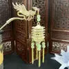 Linterna Palaciega Luminosa Colgante de Abanico Pegatina Creativa para Refrigerador Accesorios de Linterna Colgante de Llavero con Cierre de Presión Antiguo