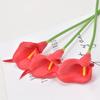 Flor Artificial Lírio-calla Mini PU Decoração de Casa Casamento Fotografia Sensação Planta Artificial Buquê Fabricante Atacadista