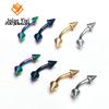 Comércio exterior transfronteiriço aço inoxidável cone afiado simples sobrancelha unha atacado ebay AliExpress wish perfuração suprimento de joias