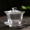 Cuenco de sicai de flor de ciruelo de vidrio resistente al calor hecho a mano con fideos de cáñamo de estilo japonés, juego de té de kung fu, tetera, accesorios para ceremonia del té, taza Fairway